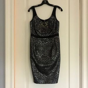 Carmen Marc Valvo Cocktail Dress with Beading, 4